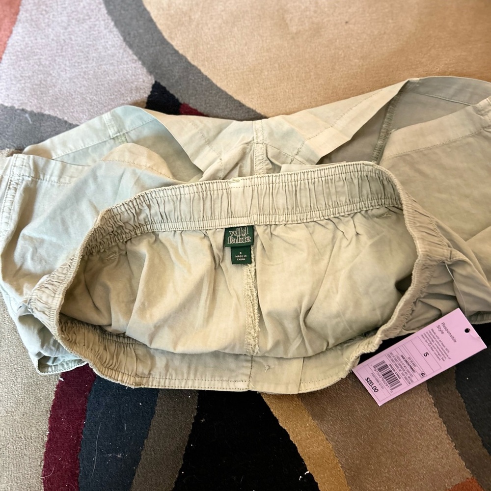 Wild Fable Tan Cargo Shorts Cotton Blend - Picture 4 of 6